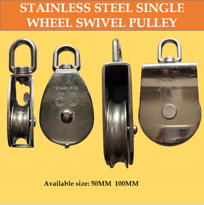 Stainless Steel Single Wheel 50MM100MM Swivel Pulley Lazada PH