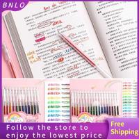 BNLO ปากกาเจลกลิตเตอร์แบบกดสูงแวววาวมีสีสันเงาปากกามาร์คเกอร์ปากกาเรืองแสงของขวัญสร้างสรรค์ของนักเรียน