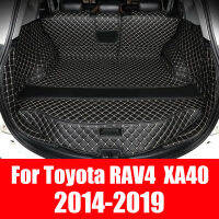 สำหรับ RAV4 RAV 4 XA40 XA 40 2013 2014 2015 2017 2018 2019อุปกรณ์เสริมในรถยนต์ลำต้นเสื่อหนัง Cat ภายในปกส่วนจัดแต่งทรงผม