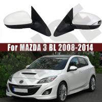 อุปกรณ์เสริมรถยนต์สำหรับ MAZDA 3 BL 2008 2009 2010 2011 2012 -2014กระจกมองหลังประตูด้านนอกรถยนต์ประกอบ3/7PIN