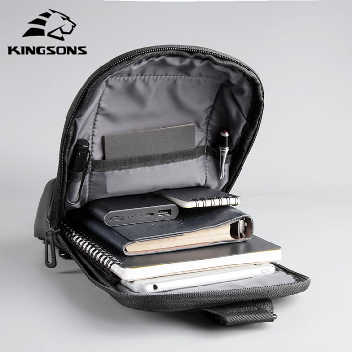 kingsons-mens-chest-bag-usb-charging-small-backpack-hot-selling-shoulder-bag-wholesale-business-phone-bag