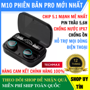 Tai nghe bluetooth M10 bản PRO nâng cấp điều khiển cảm ứng pin trâu 3500mah