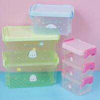 [BONBON Home Storage] Kawaii Sanriod อะนิเมะงานอดิเรก Cinnamoroll Pochacco สองชั้นกล่องเก็บของพลาสติกตั้งโต๊ะครัวของกระจุกกระจิกในครัวเรือน