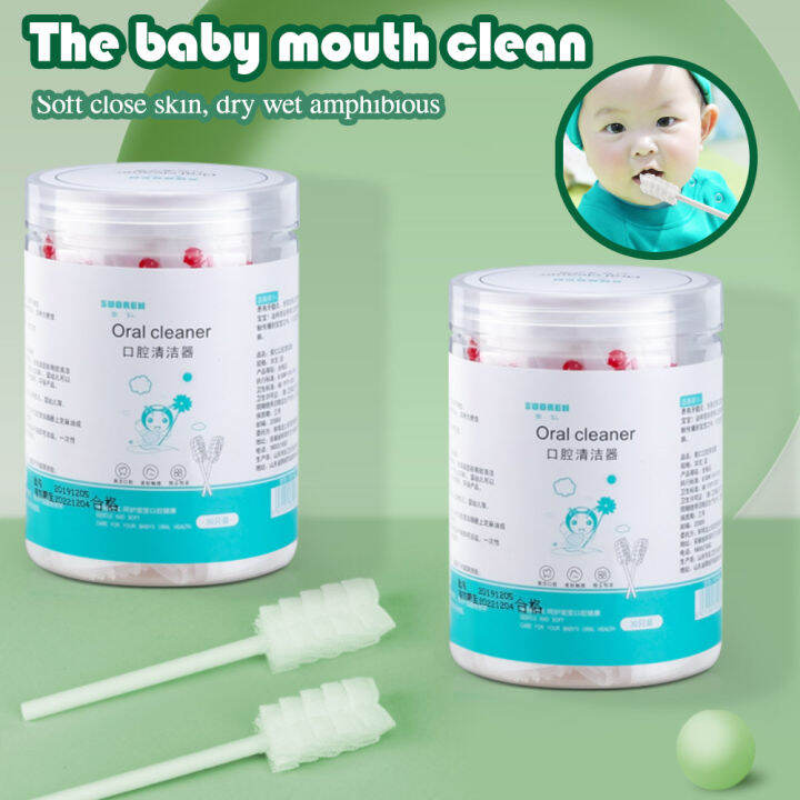 Disposable Infant Gauze Toothbrush Clean Baby Mouth Baby Tongue Cleaner