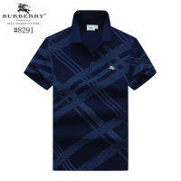 Burberrys ใหม่ผู้ชายเสื้อโปโลระบายอากาศ OutdoorMen ที่มีคุณภาพสูงแขนสั้นเสื้อยืดปกปกธุรกิจเสื้อโปโล