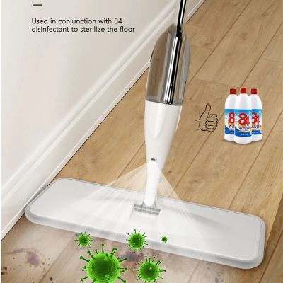 Reusable superfine fiber pad spray floor mop 360 rotation spray mop spray mop integrated water spray spray mop disinfection hous