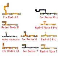 สําหรับ Xiaomi Redmi 8 7 6 Pro 7A หมายเหตุ 6 7 8 Pro ปุ่มปรับระดับเสียงสวิตช์เปิดปิดปุ่ม Flex Cable