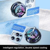 ◘ Aluminum Mobile Phone Cooler Universal Cooler Heat Sink Portable Cooling Fan Phone Accessories Rgb Phone Cooling Fan Radiator
