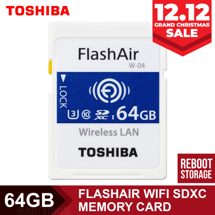 Toshiba Flashair 64gb Wireless Wifi SDXC W-4 Read 90 Write 70 THN