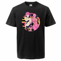 2022 Summer Men Anime JojoS Bizarre Adventure T-Shirt Harajuku Kujo Jotaro Streetwear Mens Short Sleeve Oversized Tee Shirt