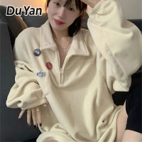 แจ็คเก็ตหลวม Du Yan Hoodie