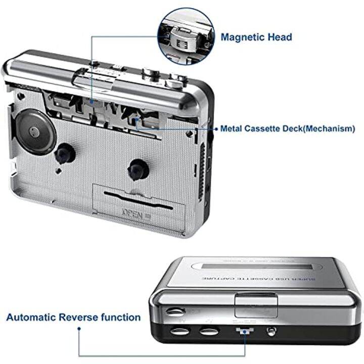 Walkman Cassette Player To MP3 CD Converter Audio Music Player