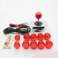 【YP】 Arcade Game Part kit for Mame 5Pin 8 way Copy SANWA Joystick Transparent no 30MM 24MM Buttons