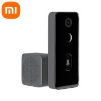 Xiaomi Doorbell2อัจฉริยะกล้องไร้สายสำหรับบ้านภาพ HD กล้องมองกลางคืนอัจฉริยะ AI 2K HD วิดีโอกริ่งประตูแอปฯหน้าจอมุมมองแบบเรียลไทม์