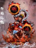 hot seller Piece Figure Crows Fire Crouching Nika Luffy Three Captains Statue Ornaments Boys