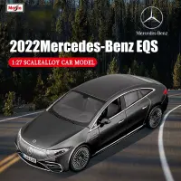 1:27 Mercedes-Benz EQS 2022 Mercedes-Benz EQS แบบจำลองรถจากโลหะอัลลอยด์หล่อตายงานฝีมือโมเดลของขวัญ