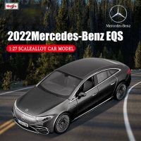 1:27 Mercedes-Benz EQS 2022 Mercedes-Benz EQS แบบจำลองรถจากโลหะอัลลอยด์หล่อตายงานฝีมือโมเดลของขวัญ