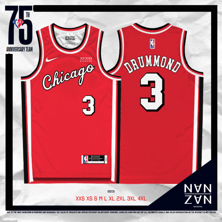 Chicago Bulls Andre Drummond Red City Jersey