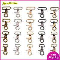 JIYAN2866 2pcs 4สีค่ะ ตะขอสแนปโลหะ อุปกรณ์ฮาร์ดแวร์กระเป๋าเดินทาง ที่หมุนได้ คลิปทริกเกอร์ ที่มีคุณภาพสูง 32มม./38มม. พวงกุญแจแบบห้อย สายหนังแท้