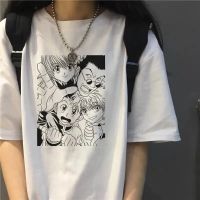 Hunter X Hunter Kurapika Tees Japanese Cartoon Ulzzang Punk Large Size Loose Bf Vintage Tshirt