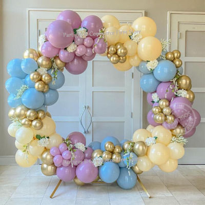 132pcs Macaron Balloon Garland Kit Pas Balloons Arch Set Purple Yellow Blue Birthday Boy Girl Baby Shower Wedding Decorations