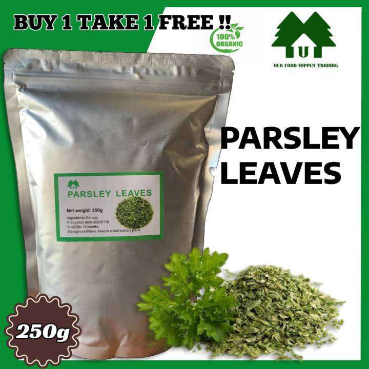 BUY 1 GET 1 FREE! Dried Parsley Leaves 250g Organic Premium Quality