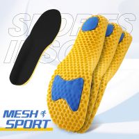 Memory Foam Sport Insoles Mesh Breathable Cushion Elastic Shock Absorbing Insoles For Man Women Orthopedic Insoles