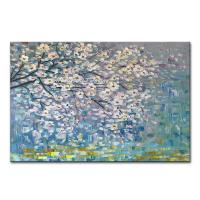 Arthyx Modern Plum Blossom Oil Canvas Art-การตกแต่งผนังที่สมบูรณ์แบบสำหรับห้องนั่งเล่นและบ้าน