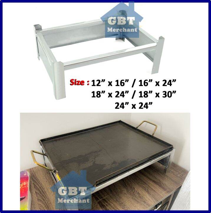 Kuali Burger Stand Hot Plate Stand Kaki Kuali Burger Roti Canai Hot Burger Plate Pan Stand