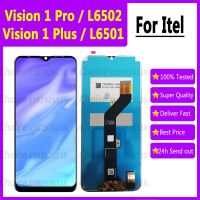 6.6 "สำหรับ ITEL VISION 1 Pro จอแสดงผล LCD L6502 1 Plus เซ็นเซอร์ส่วนที่เอาออกได้แผงหน้าจอสัมผัส L6501