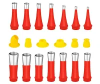 20 Piece Rubber Nozzle Universal Integrated Rubber Nozzle Tool Kit Reusable 20 Piece New