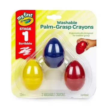 Crayons For Toddlers, Palm Grip Crayons For Kids,9 Colors Crayons