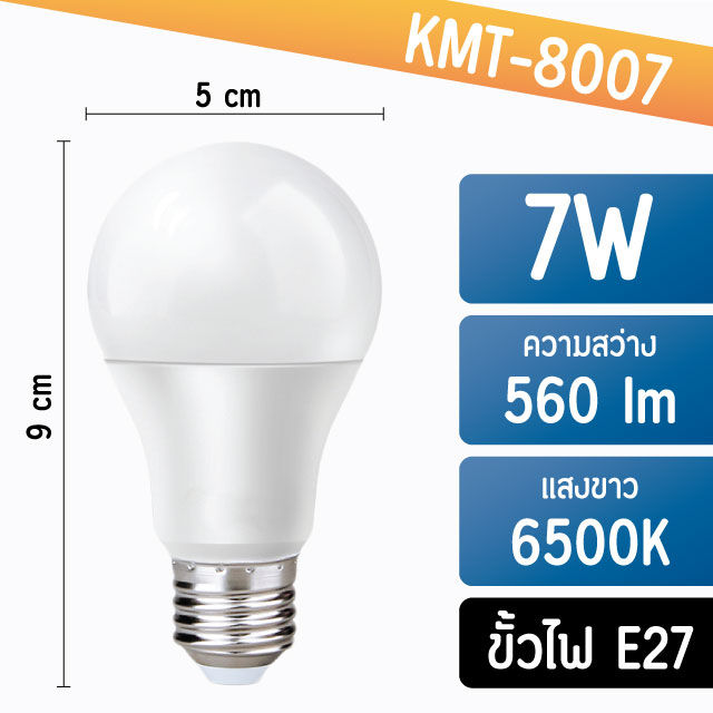 หลอดไฟ-หลอดปิงปอง-led-หลอดไฟประหยัดพลังงาน-ใช้ขั้วe27