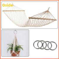 OSIDE 15pcs ฮาร์ดแวร์สำหรับคลังสินค้า แหวนกลมเชื่อม ทนทานสำหรับงานหนัก 304สแตนเลสสตีล โอริงแข็งเรียบ ของใหม่ แข็งและแข็งแรง แหวนแขวนโยคะ เสื้อผ้าเดินทะเล