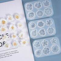 【YF】 Multi-especificação Silicone Mold Cristal UV Resina Epóxi Pequena Flor Decorativa Placa Inteira