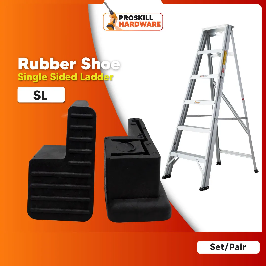 PROSKILL Ladder Rubber Shoes Aluminium Single Sided Ladder Accessories Feet / Topi Tangga Kaki Tangga / 梯脚 | Lazada