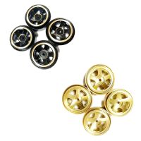 4PCS Brass Beadlock Wheel Rim Hub Counterweight for 1/18 Scale FMS Toyota Fj Cruiser Land Cruiser RC Car Upgrade Parts