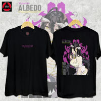 【New】OVERLORD สีขาวสีดำแฟชั่นเสื้อยืดแขนสั้นลายการ์ตูน เสื้อโอเวอร์ไซส์ผู้ชายและผู้หญิงคอกลม