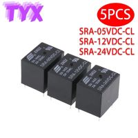 5ชิ้น Sra-12vdc-Cl Sra-05vdc-Cl รีเลย์ Sra-05vdc-Al Sra-12vdc-Al Sra-24vdc-Al T74 5pin อุปกรณ์รีเลย์ไฟฟ้ากระแสตรงรีเลย์รถยนต์