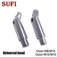 2ชิ้นไฟสปอร์ตไลท์สากลหัวเสาสั้น M10สากลร่วมโคมไฟ M10ภายนอกฟันพวงมาลัยร่วมสากลบานพับท่อโคมไฟ