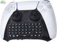 MOKO Keyboard สำหรับ PS5 Controller, Wireless Bluetooth Keypad Chatpad สำหรับ Playstation 5 Controller, Mini Game Keyboard ลำโพงในตัวพร้อมแจ็คเสียง3.5มม. สำหรับการส่งข้อความและการเล่นเกมแชทสด