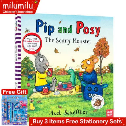 Pip and Posy The Scary Monster Original English Picture Book for Kids ...