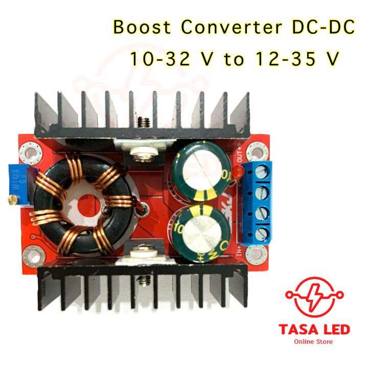 สเต็ปอัพ-step-up-module-บูสต์คอนเวอร์เตอร์-150w-เพิ่มดำลังไฟฟ้าจาก-10-32v-ไปเป็น-12-35v