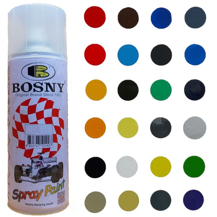 Bosny Acrylic Spray Paint Available In Different Colors 400cc