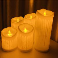 LED Flameless Candle Lamp Fake Candles Simulated Electronic Candle Wedding Christmas Decor Battery Operated Tealight Candles