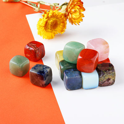 Natural Crystal Ice Wine Stone Cube Healing Quartz Home Decoration Collection Gift Color Crushed Jade Decorative