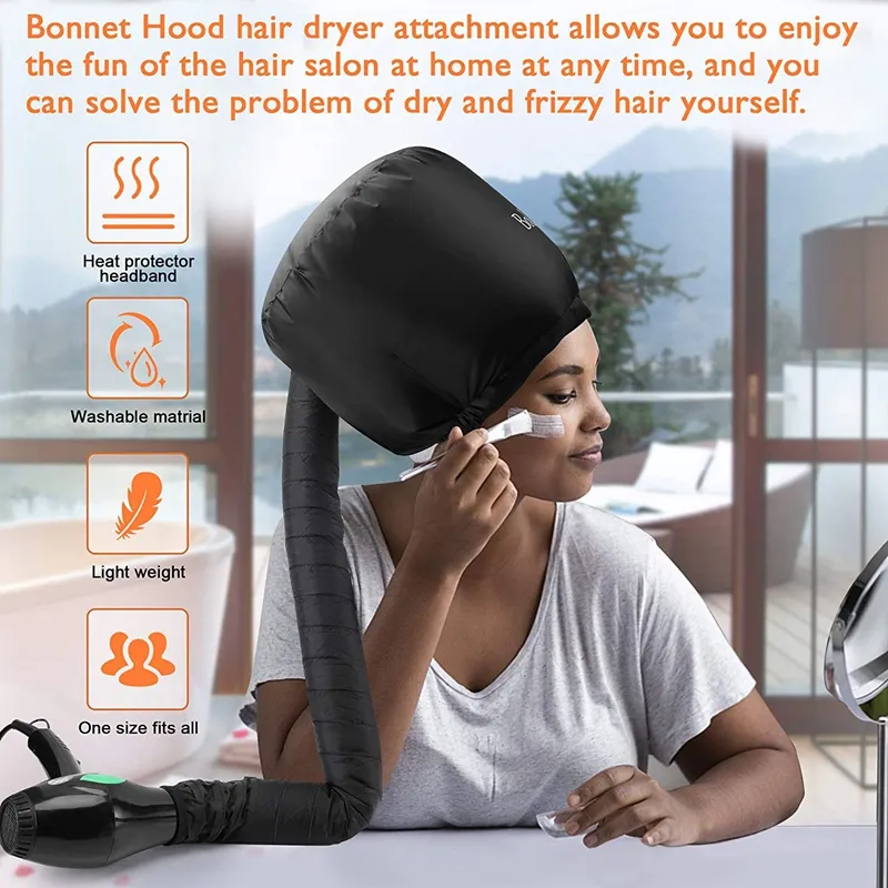 Hair steamer outlet bonnet