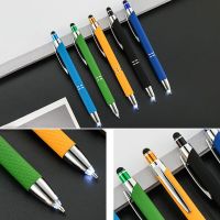 3 In 1 Touch Screen Stylus Ballpoint Pen With LED Light For iPad Iphone School Writing Pens Pens