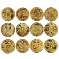 【CC】☸∏  Commemorative Coins Set Plated Crafts Constellations Coin Collection