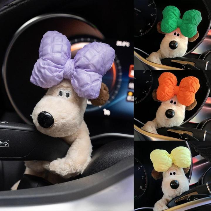 Car Decoration Dog, Cute Car Plush Doll Decorations For Wiper Shift Handle,dog  Car Interior Dashboard Ornament
